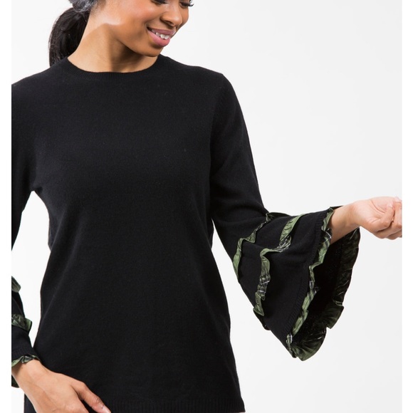 Two Bees Cashmere Sweater with Bell Sleeve M - Picture 7 of 7